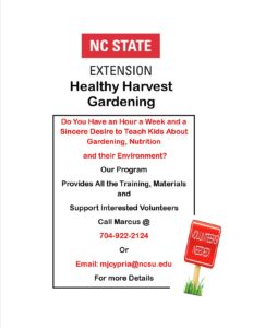 Cover photo for Incredible Volunteer Opportunity W/ NC State Extension