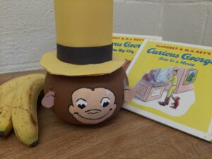 curious george pumpkin decorating contest entry 2021