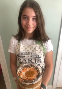 Lila S. with pumpkin trifle recipe