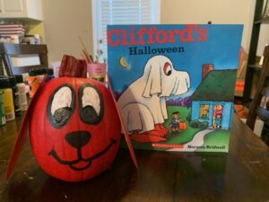 clifford pumpkin decorating contest entry 2021