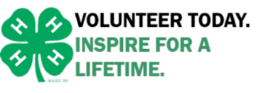 4-H, Volunteer Today. Inspire for a lifetime.