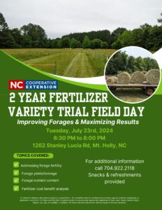 Cover photo for Fertilizer Variety Trial Field Day