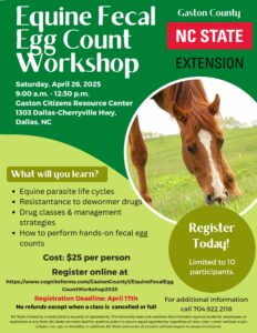 Cover photo for Parasite Prevention & Fecal Egg Counting Workshop for Horse Owners