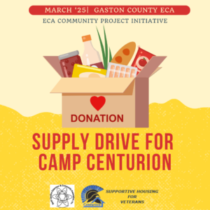 Supply Drive for Camp Centurion: ECA Community Project for March 2025